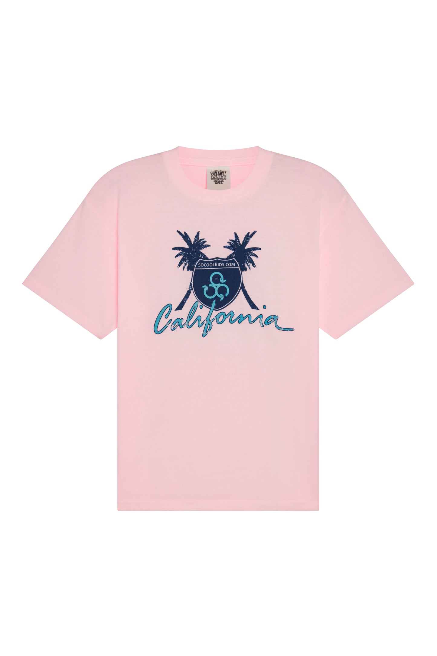 California Tee / Pink - SOCOOLKIDS