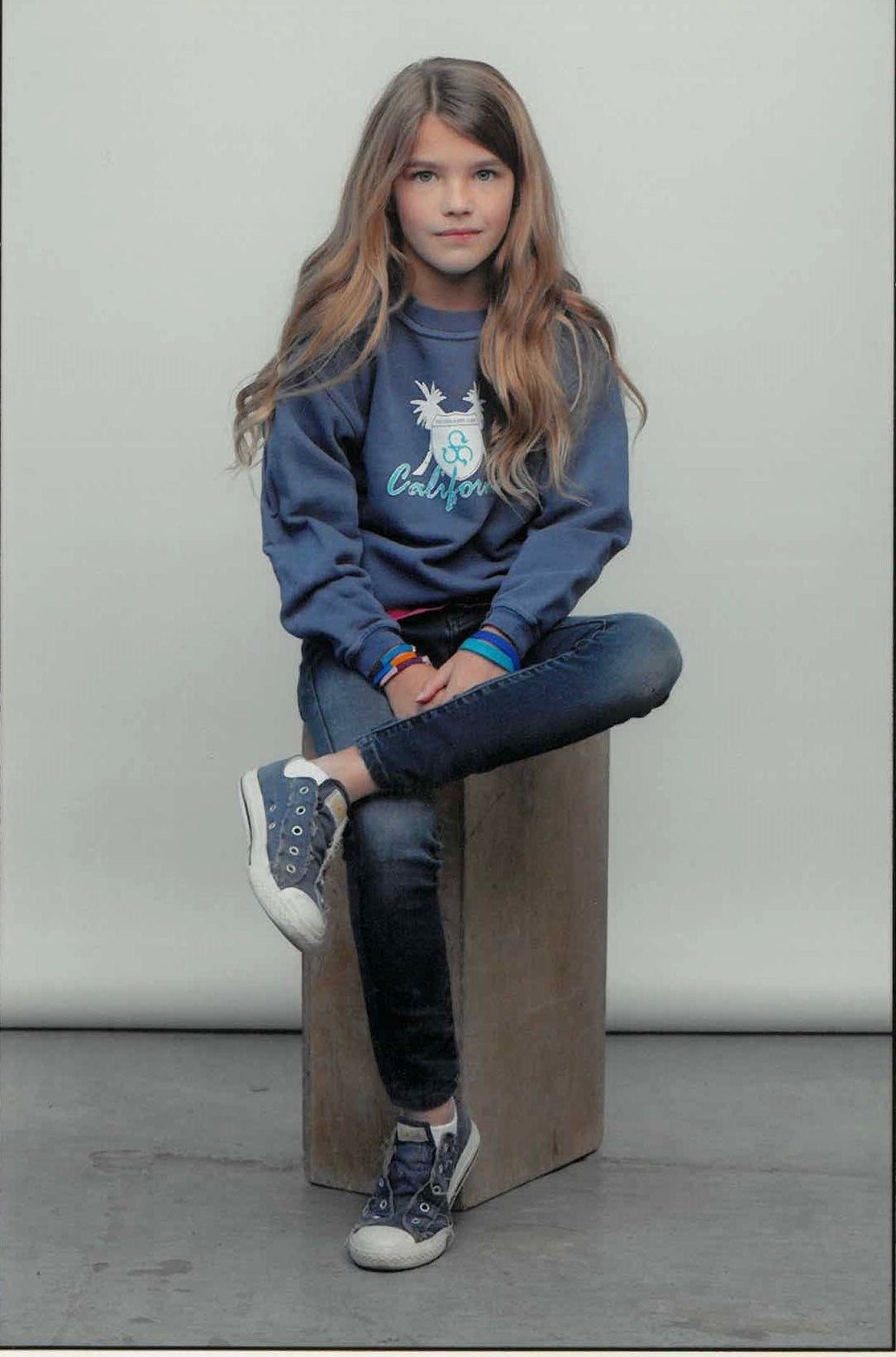 California Sweatshirt / Denim - SOCOOLKIDS