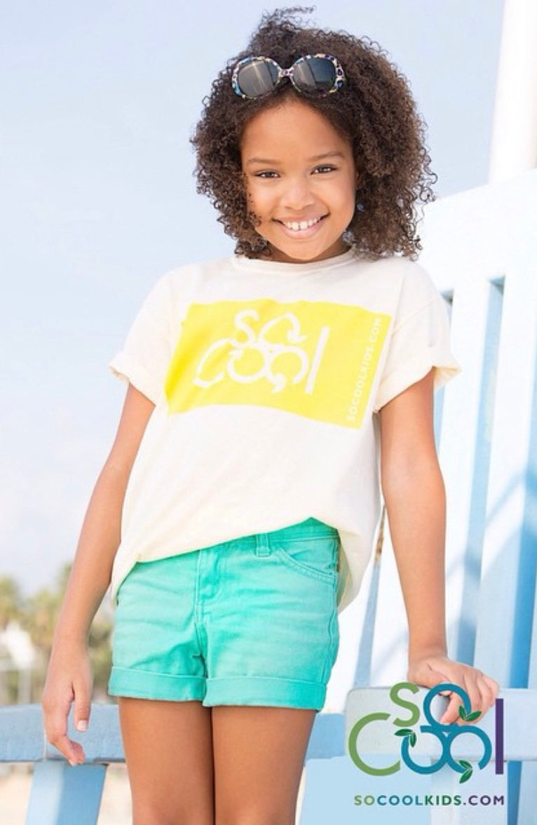 Logo Tee Yellow - SOCOOLKIDS