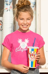 California Tee / Raspberry