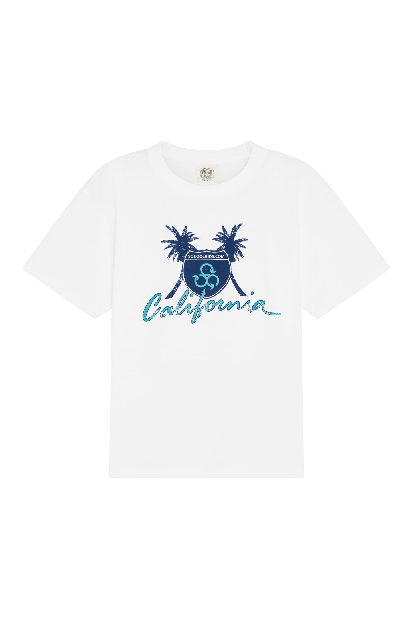 California Tee / White - SOCOOLKIDS