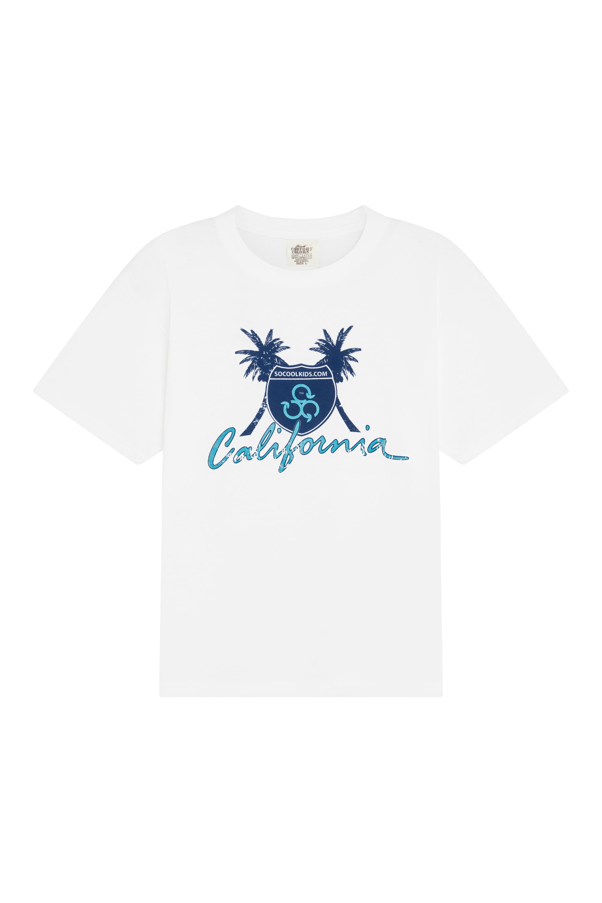 California Tee / White - SOCOOLKIDS