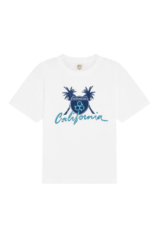 California Tee / White - SOCOOLKIDS