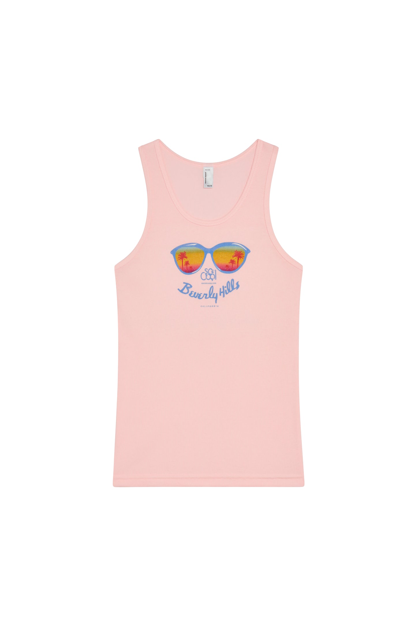 Ribbed Beverly Hills Girls Tank Top - SOCOOLKIDS