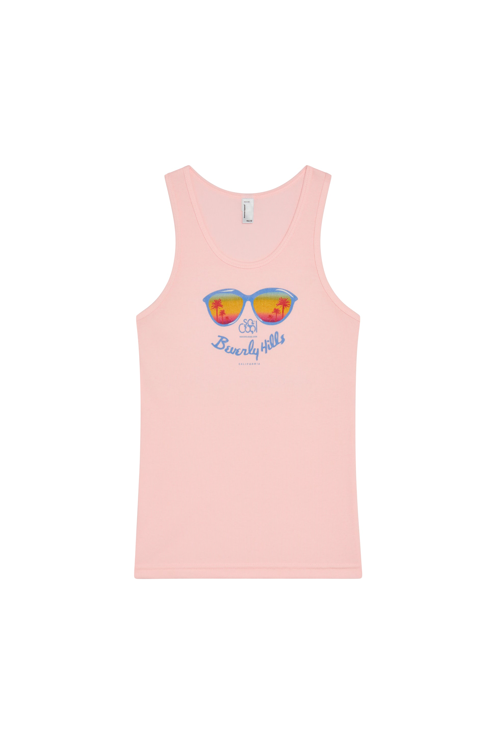 Ribbed Beverly Hills Girls Tank Top - SOCOOLKIDS