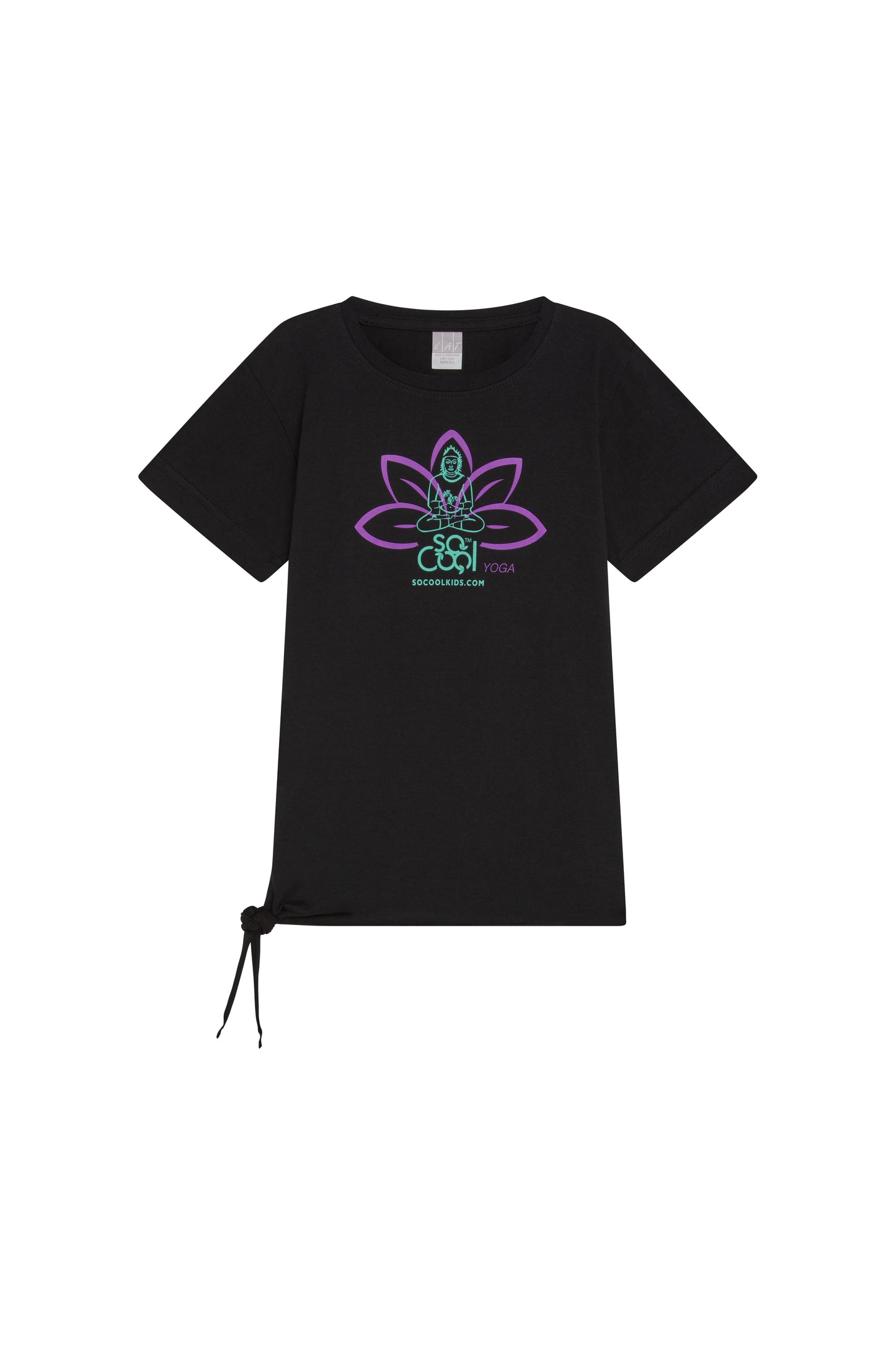 Girls’ Yoga Side-Tie Tee - SOCOOLKIDS