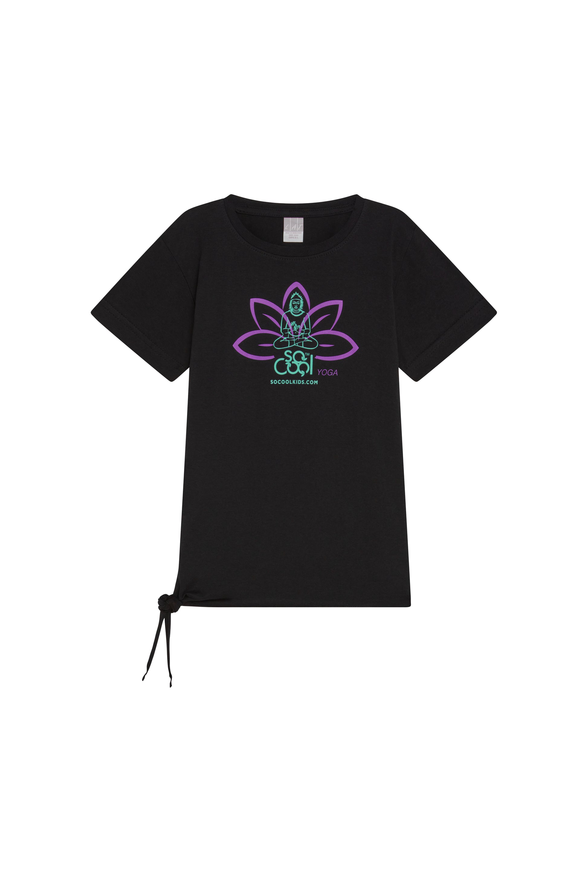 Girls’ Yoga Side-Tie Tee - SOCOOLKIDS