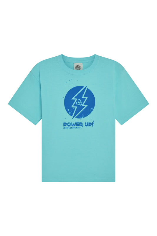Power-Up Tee / Lagoon Blue - SOCOOLKIDS