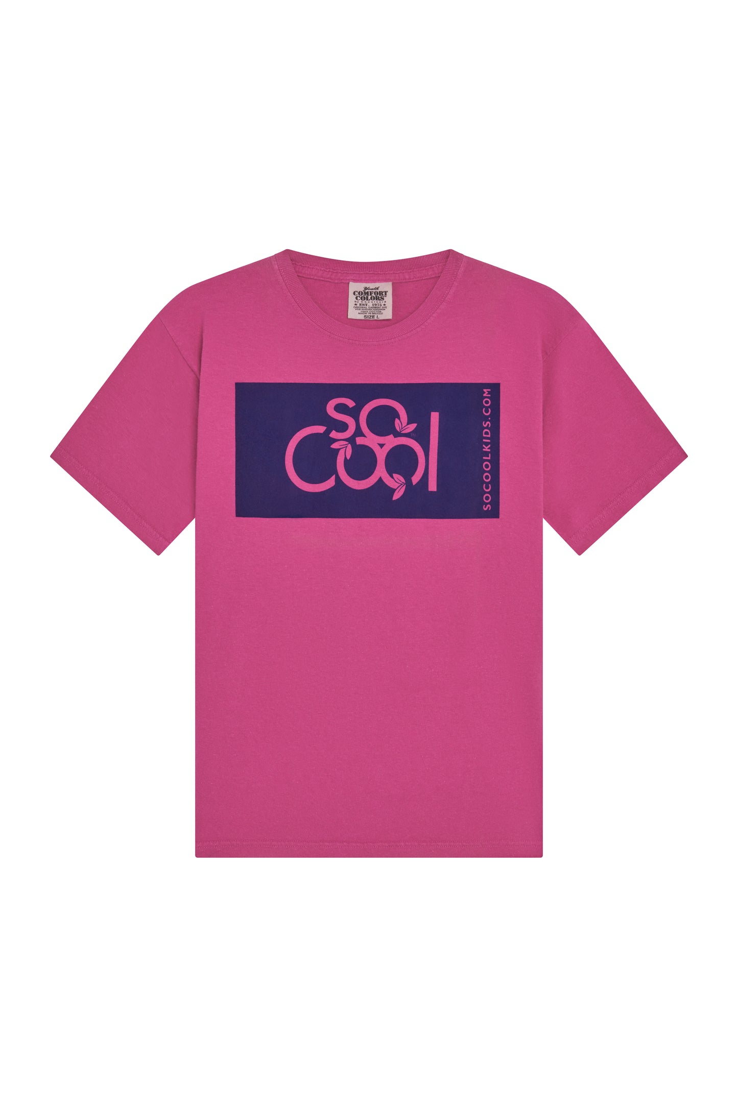 Logo Tee / Raspberry - SOCOOLKIDS