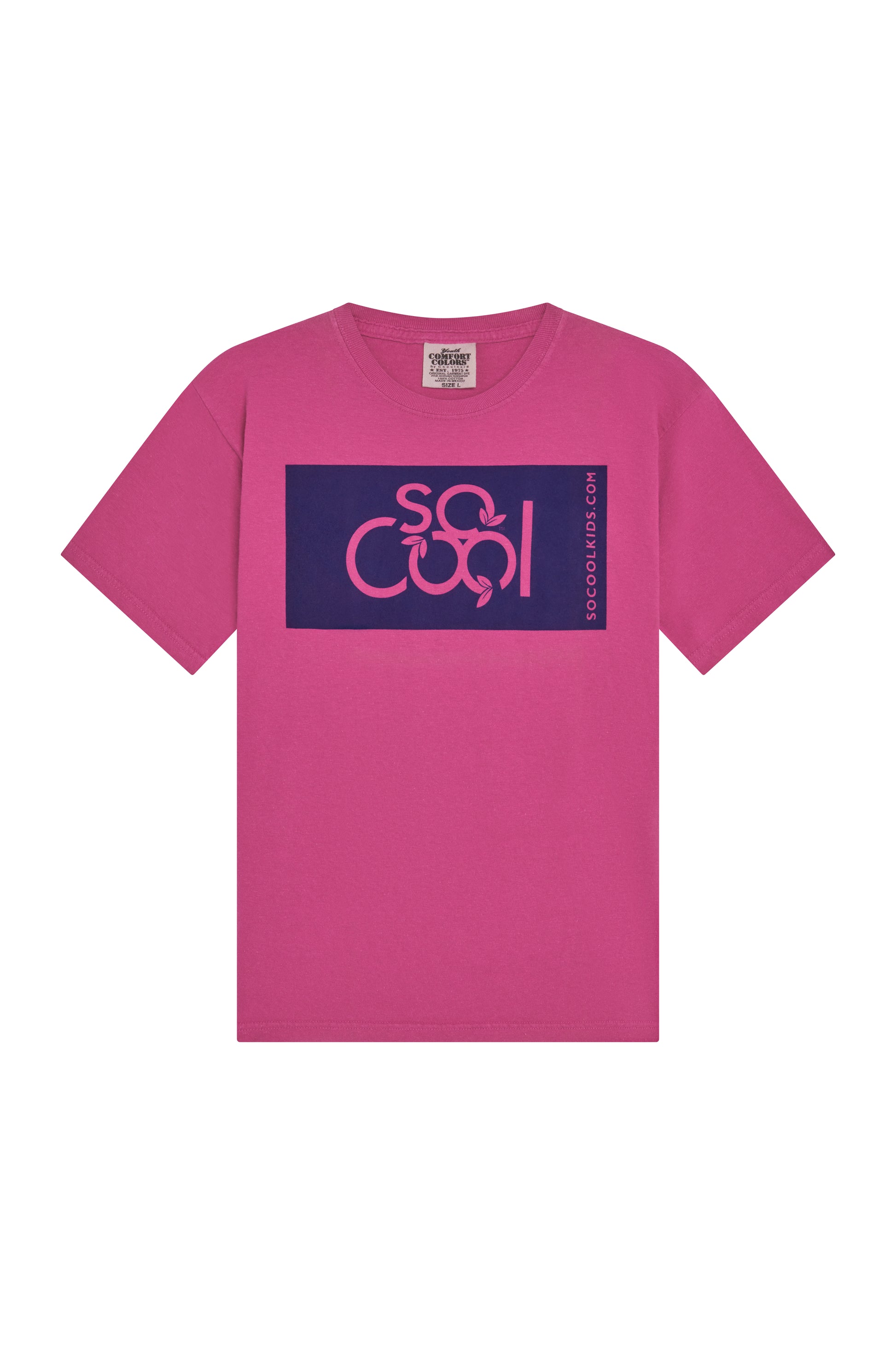 Logo Tee / Raspberry - SOCOOLKIDS