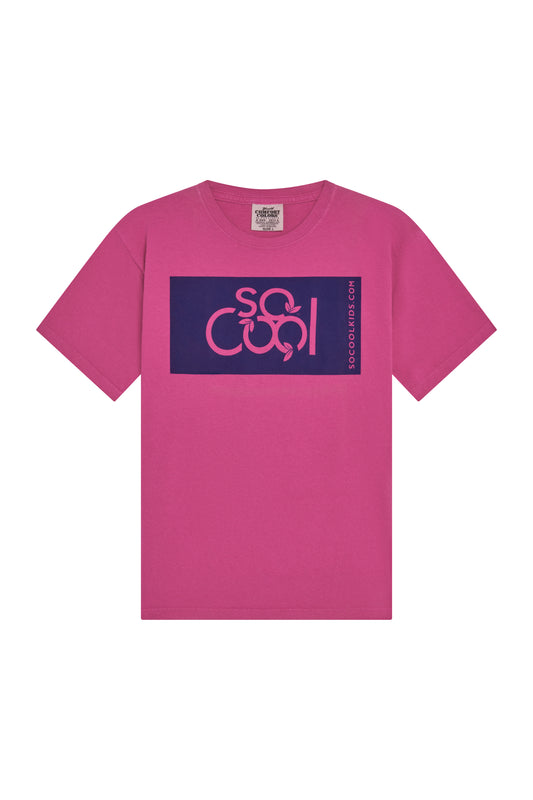 Logo Tee / Raspberry - SOCOOLKIDS