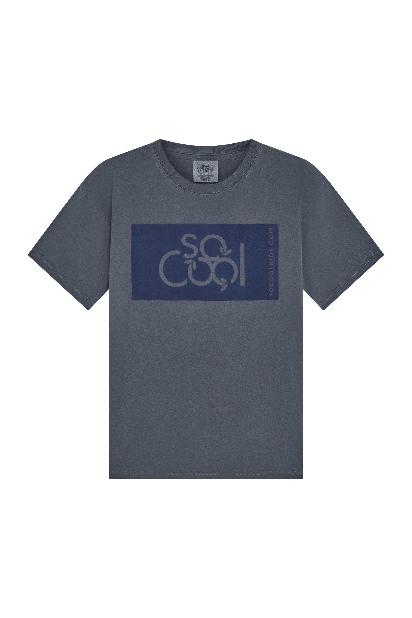 Logo Tee / Denim - SOCOOLKIDS