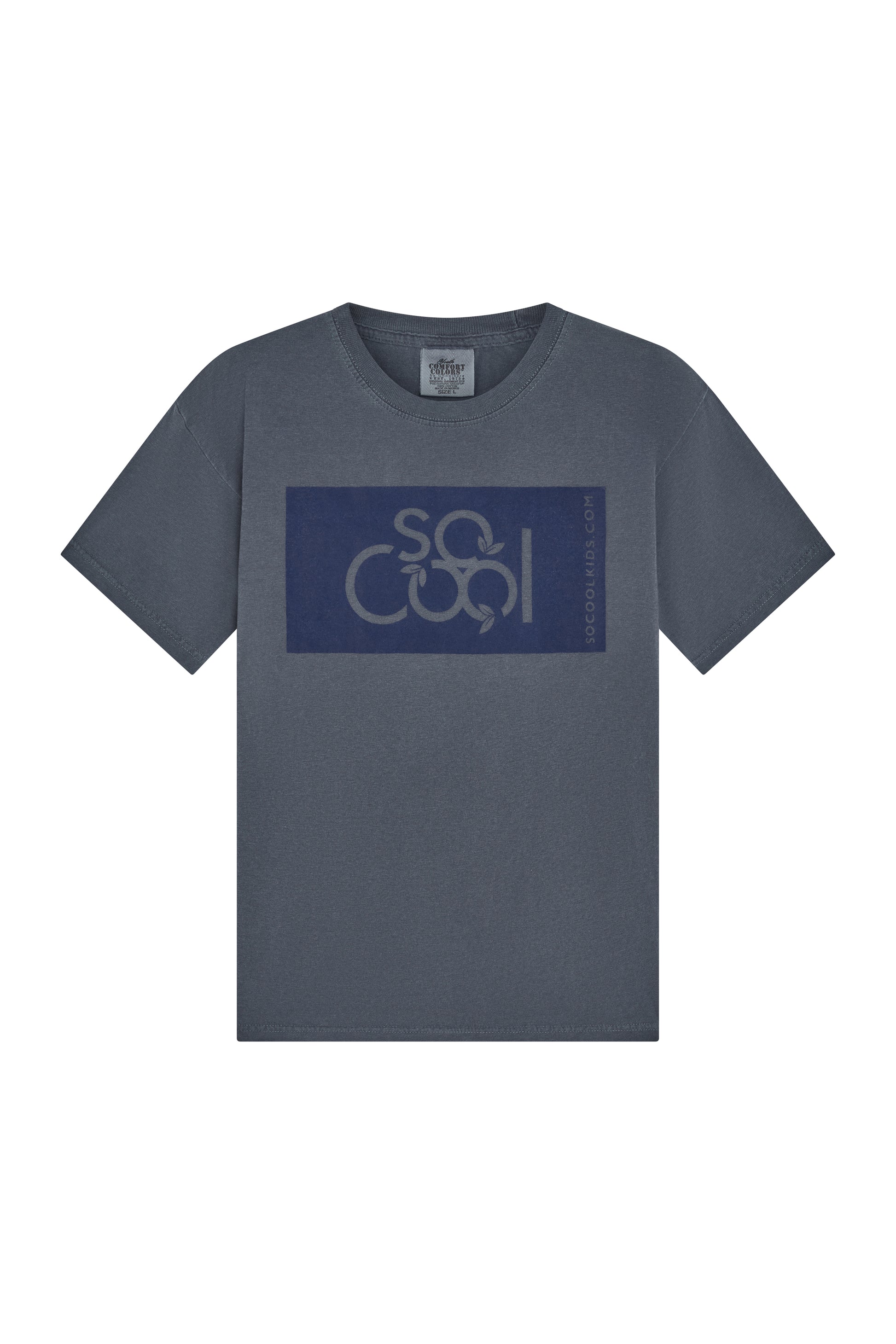 Logo Tee / Denim - SOCOOLKIDS