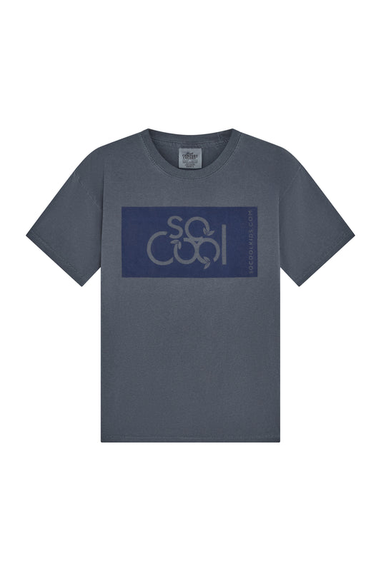Logo Tee / Denim - SOCOOLKIDS