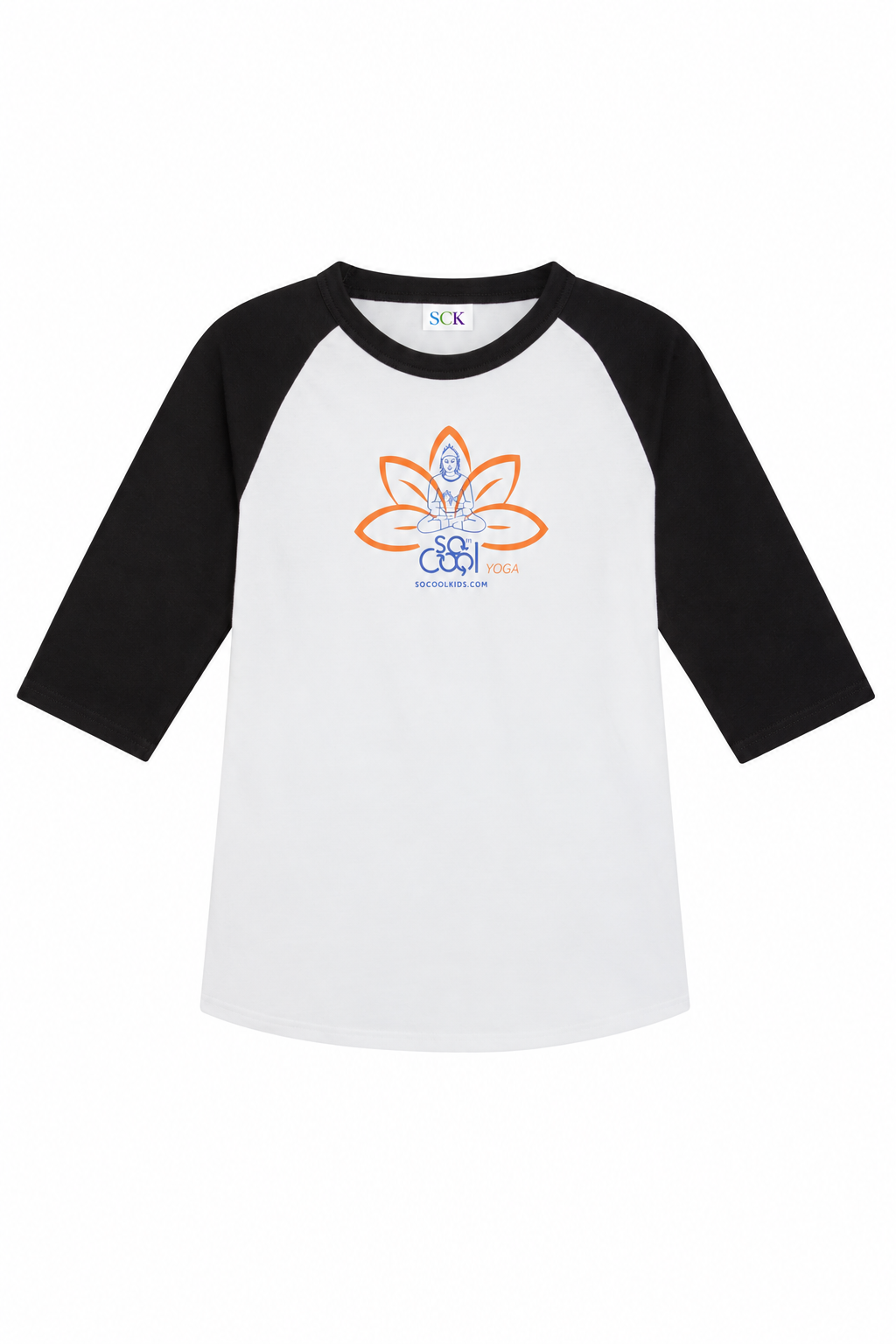 Lotus Yoga Baseball Tee - SOCOOLKIDS