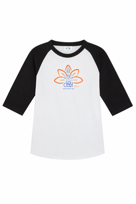 Lotus Yoga Baseball Tee - SOCOOLKIDS