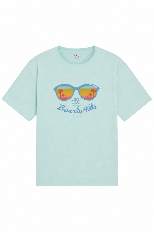 Beverly Hills Tee|Blue - SOCOOLKIDS