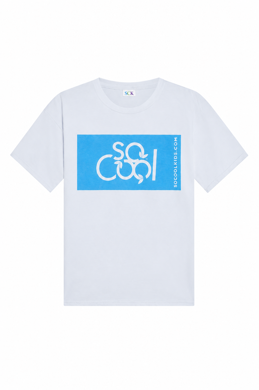 Logo Tee|Blue - SOCOOLKIDS