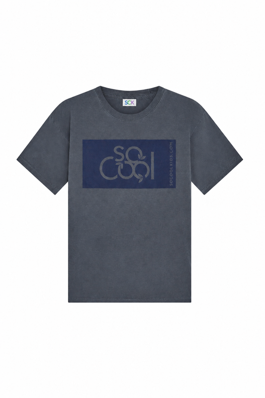 Logo Tee|Denim - SOCOOLKIDS