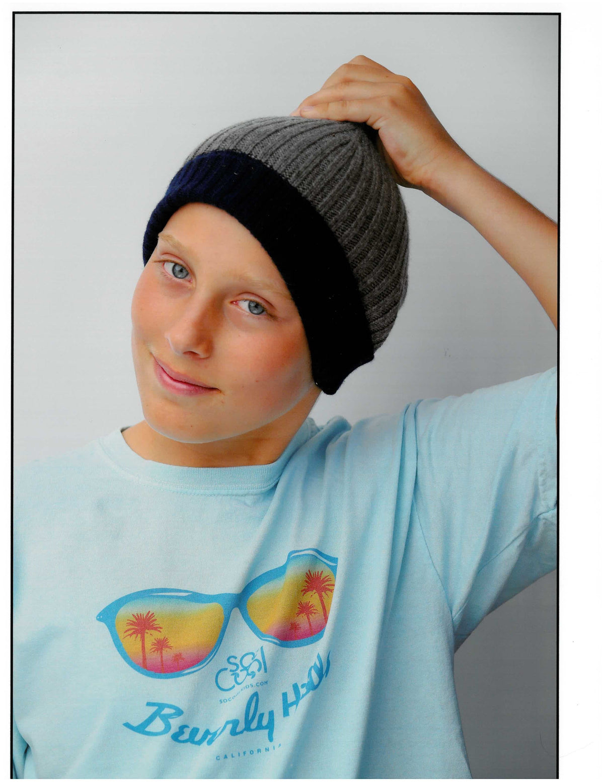 Beverly Hills Tee|Blue - SOCOOLKIDS