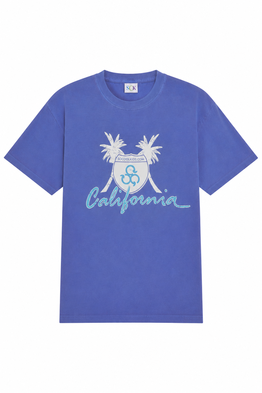 California Tee|Periwinkle - SOCOOLKIDS