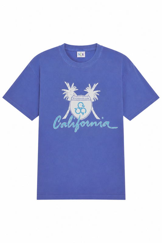 California Tee|Periwinkle - SOCOOLKIDS