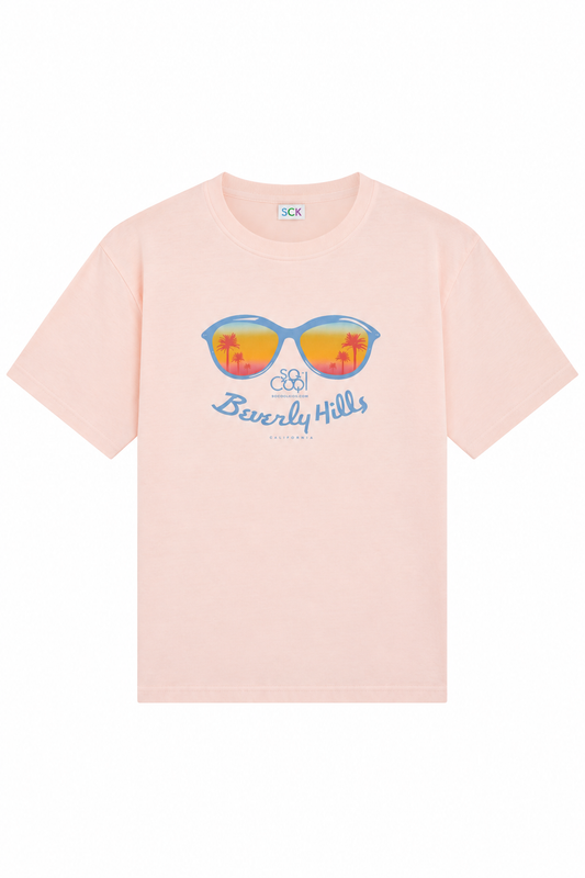 Beverly Hills Tee|Pink - SOCOOLKIDS