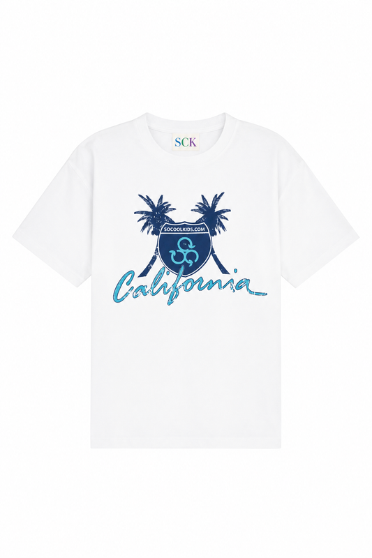 California Tee|White - SOCOOLKIDS