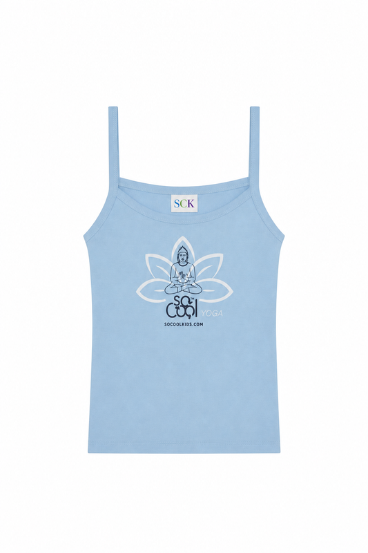 Lotus Tank|Blue White Lotus - SOCOOLKIDS