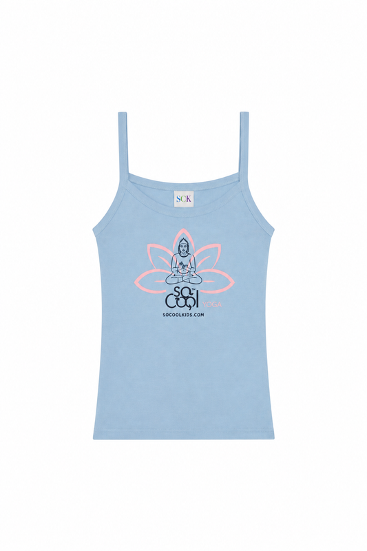 Lotus Tank|Blue Pink Lotus - SOCOOLKIDS