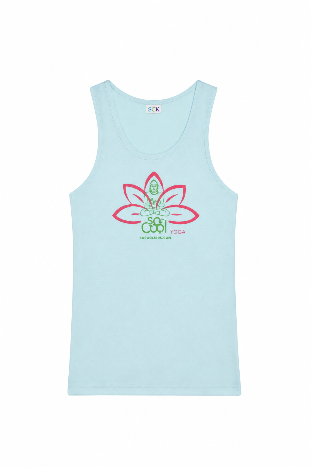 Lotus Yoga Ribbed Tank - SOCOOLKIDS