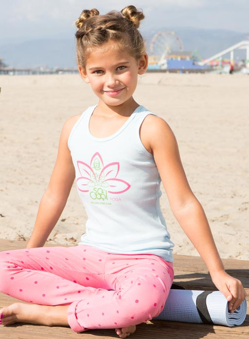 Lotus Yoga Ribbed Tank - SOCOOLKIDS