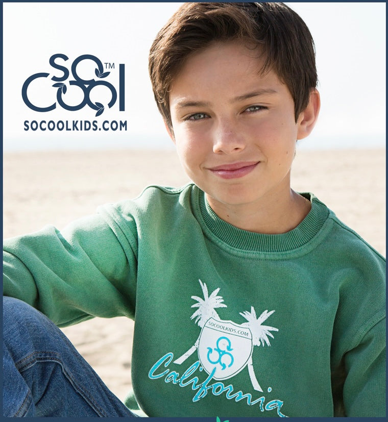 California Sweatshirt / Forest - SOCOOLKIDS
