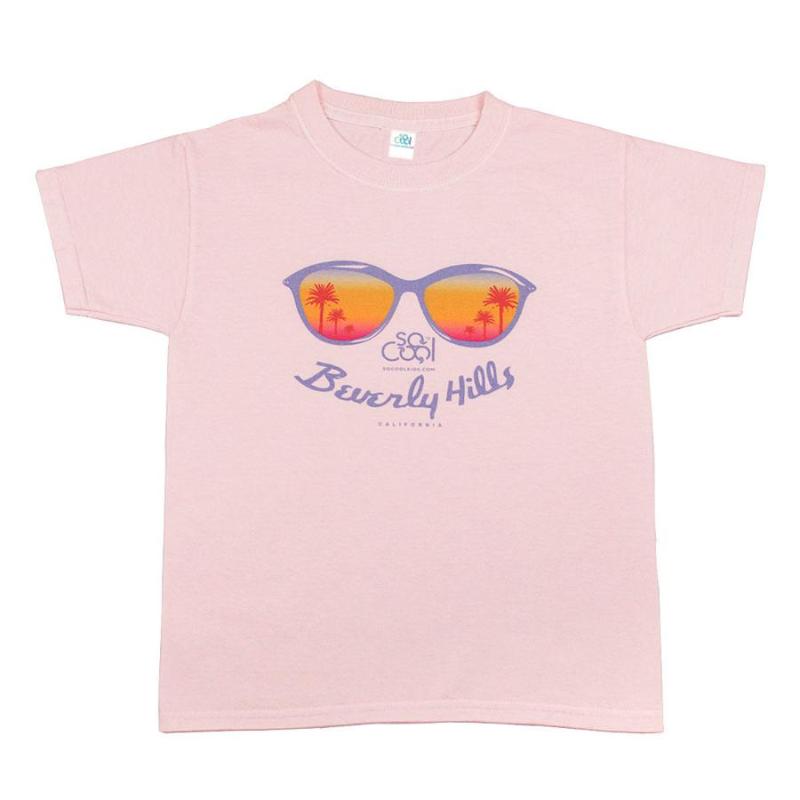 100% Cotton Beverly Hills T-Shirt/Pink 40% OFF!