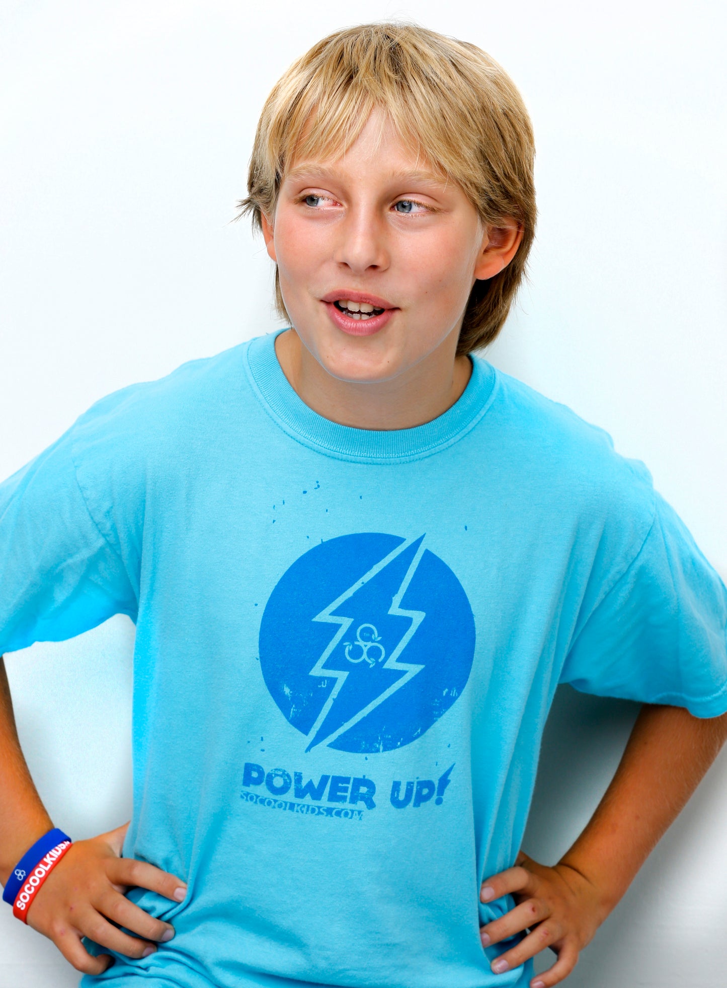 Power-Up T-Shirt/Lagoon Blue - 40% OFF!